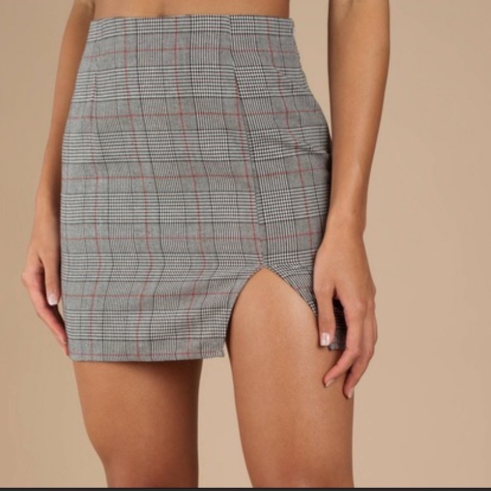 NWT Tobi plaid skirt